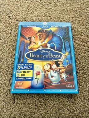 Disney Beauty and the Beast Blu-ray + DVD (Blue)
